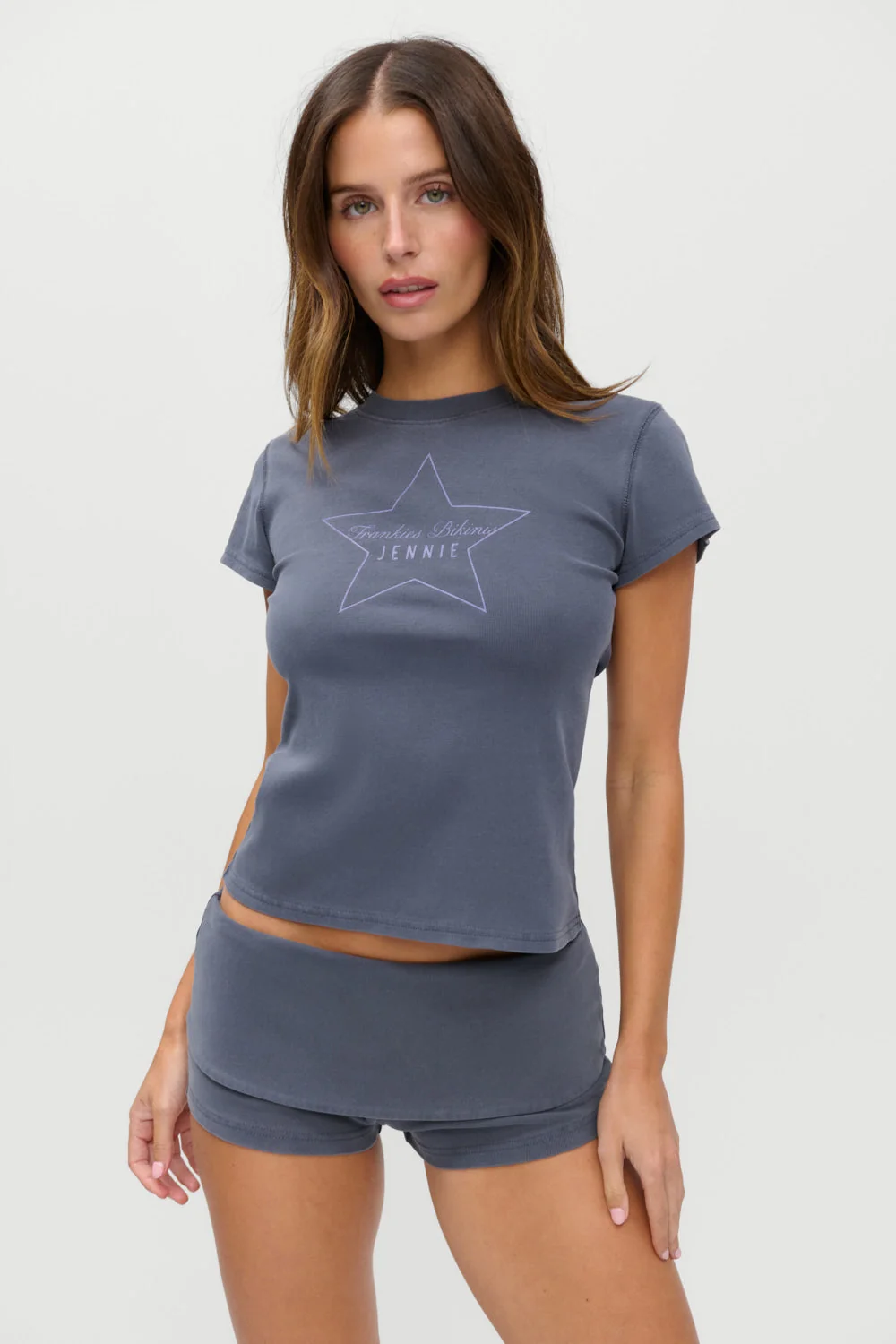 x JENNIE Eva Cotton Tee - Comet