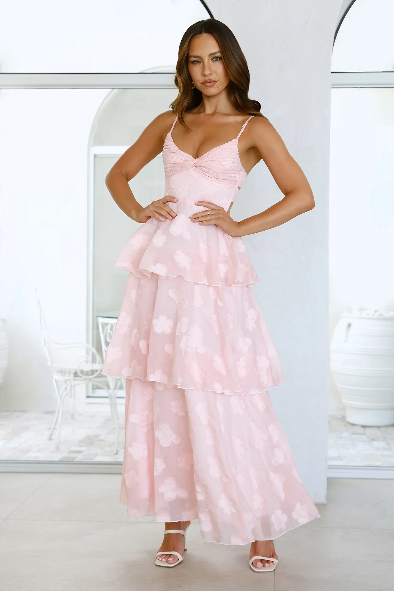 She Loved First Maxi Dress Pink - luluinthesky