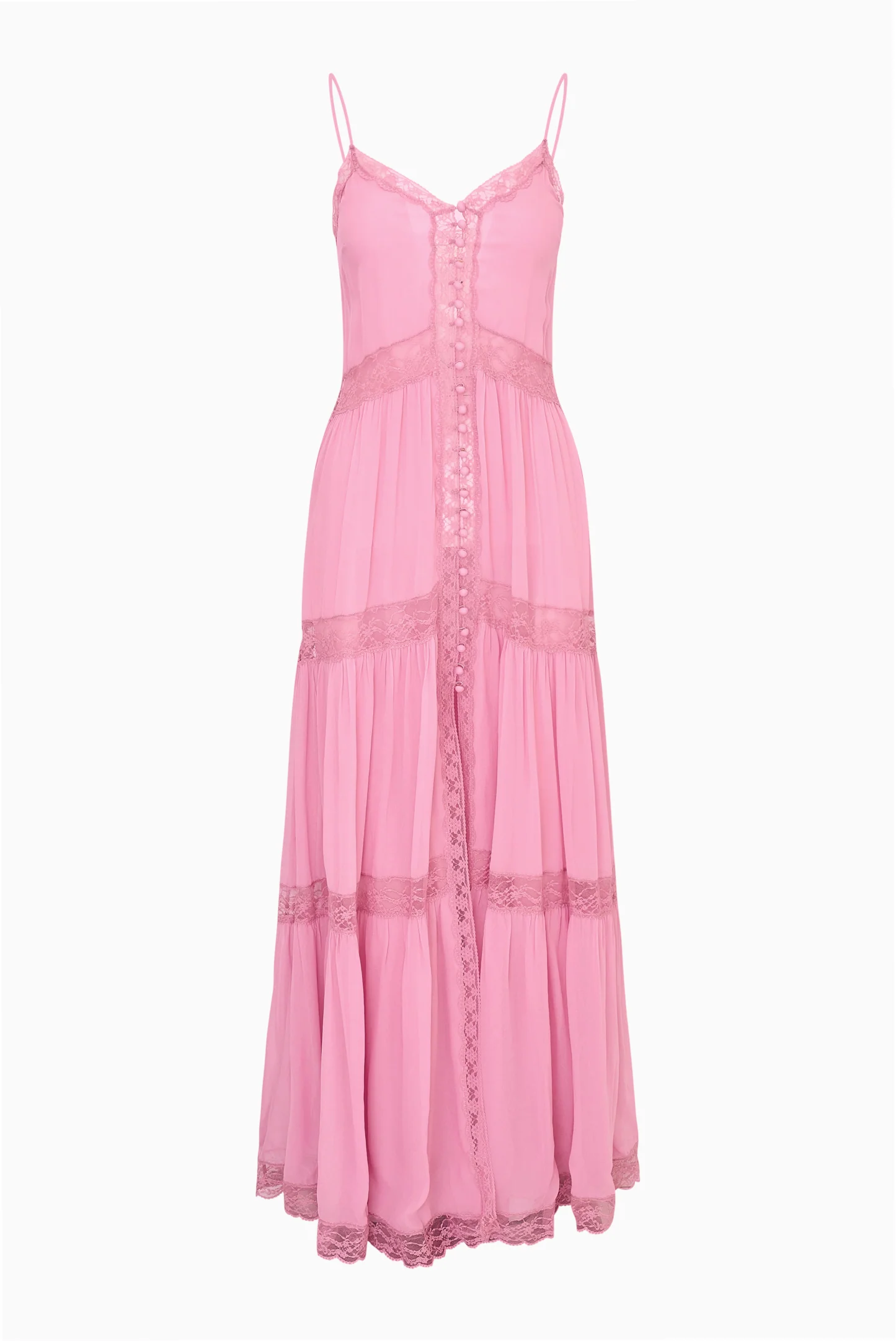 Slovenia Chiffon Lace Maxi Dress