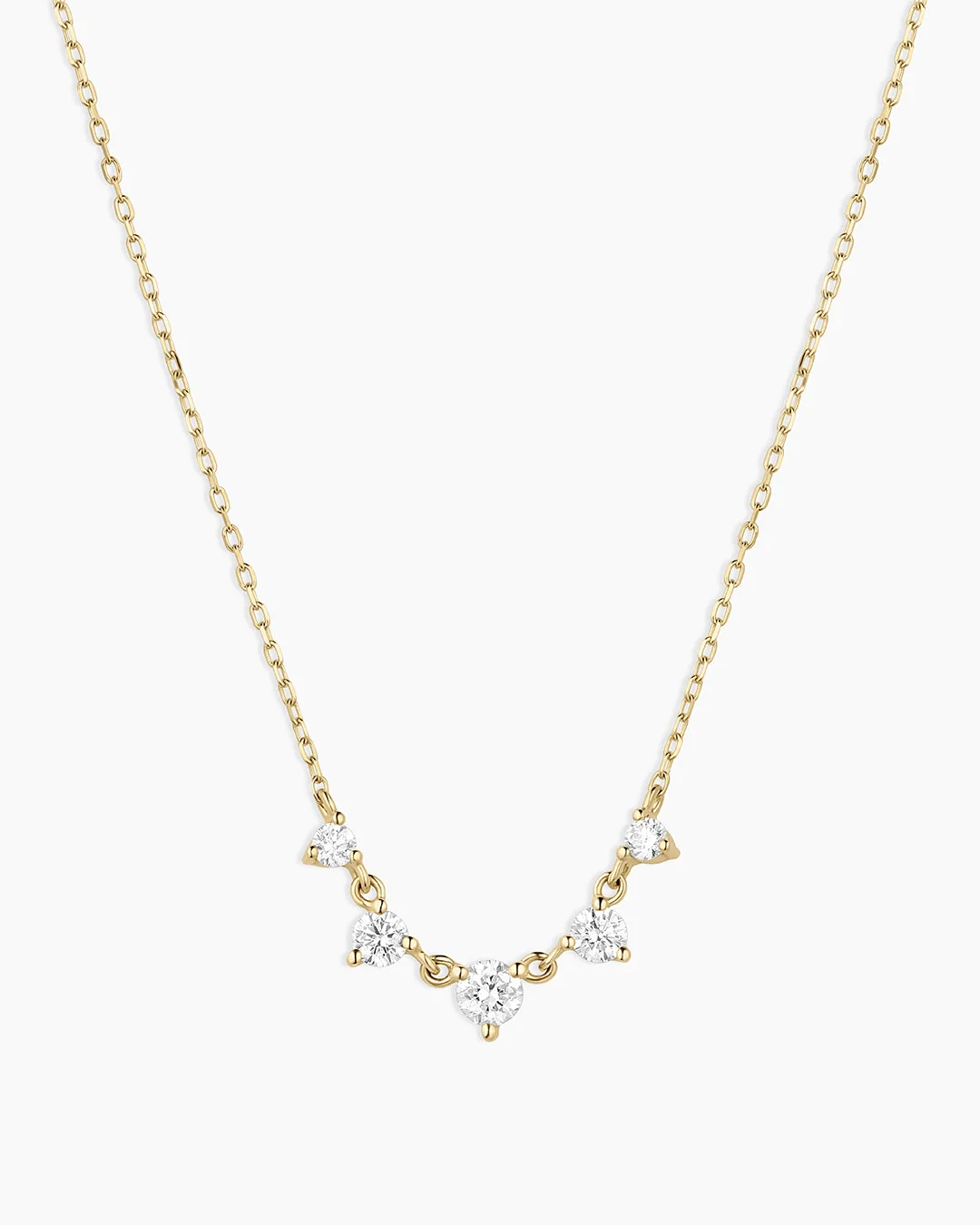 14K Elle Diamond Row Necklace