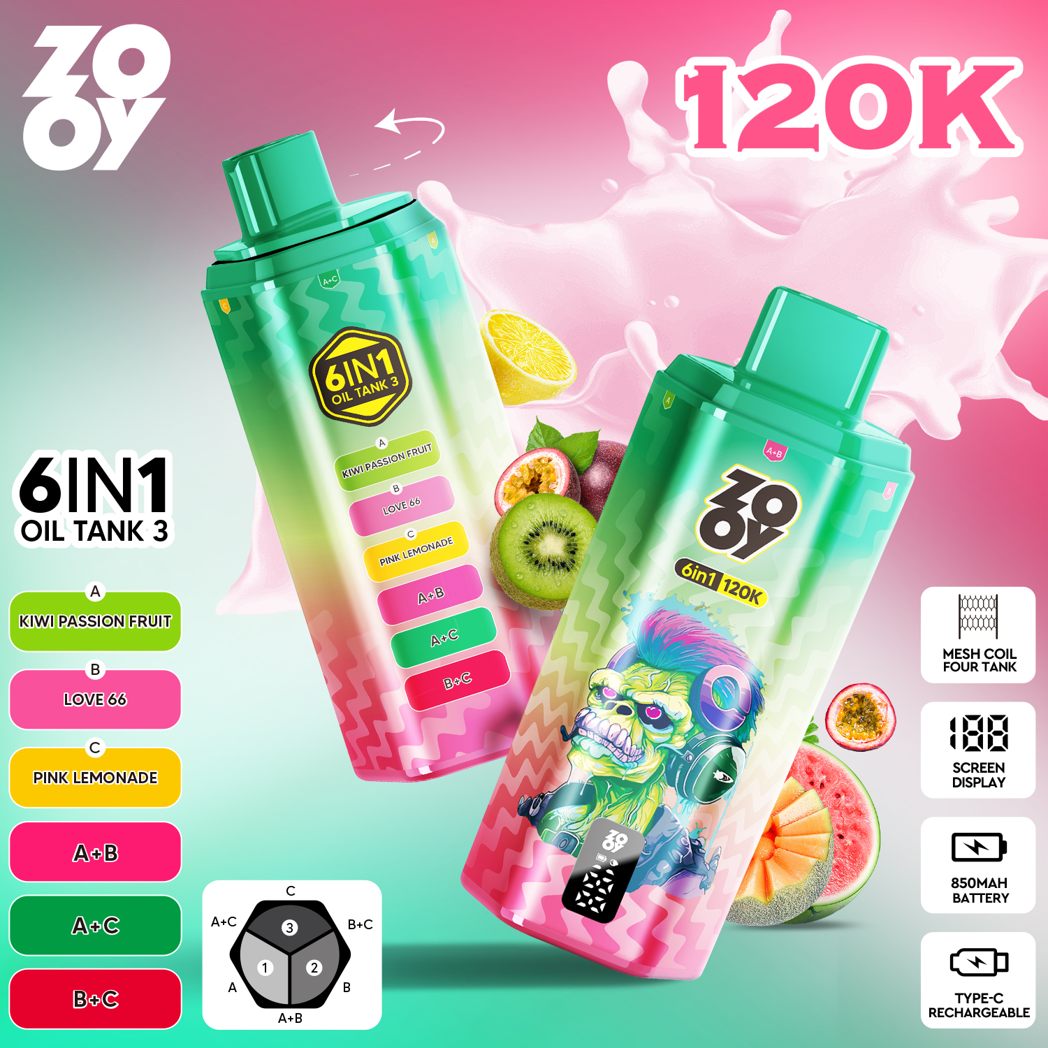 ZOOY TANK 120K