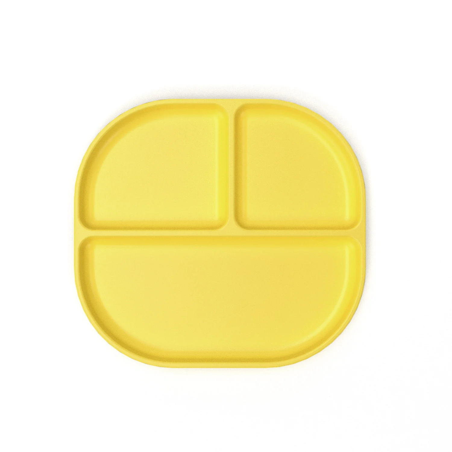 Vogeelle Divided Plate with rim - Lemon