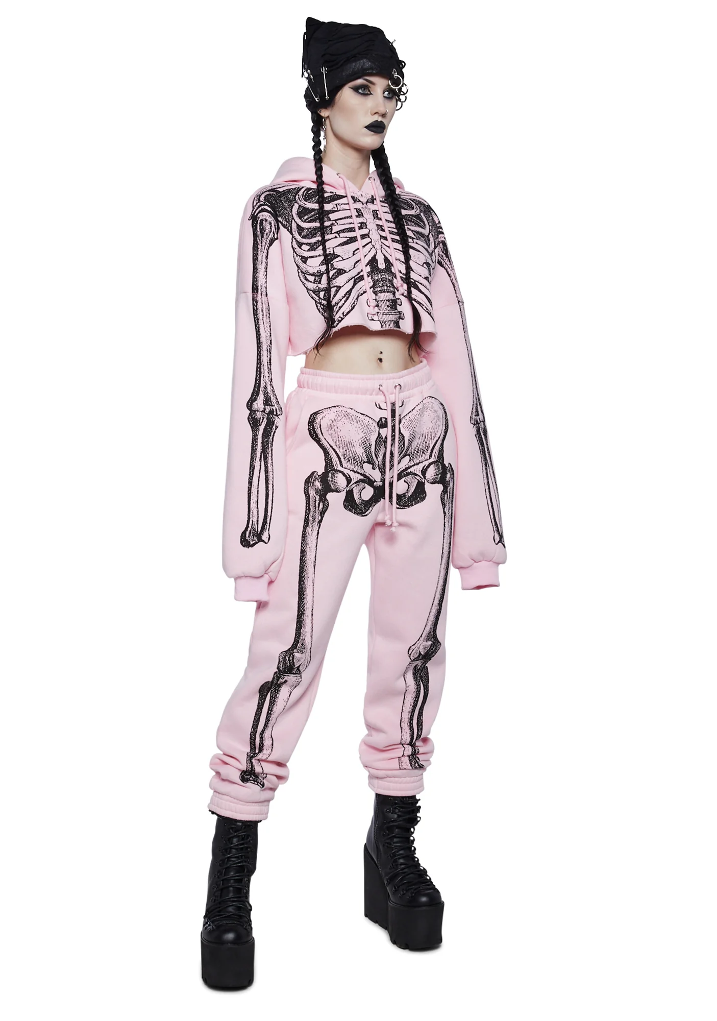 Rib By Rib Cropped Hoodie