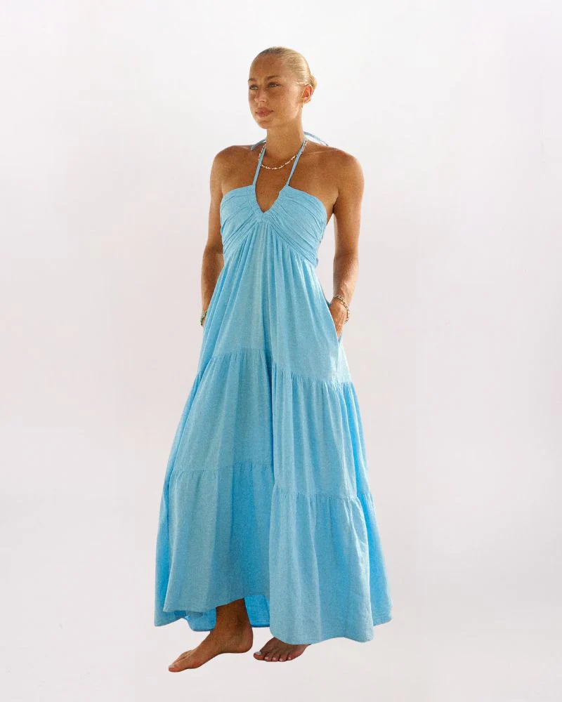 HALTER MAXI DRESS - luluinthesky