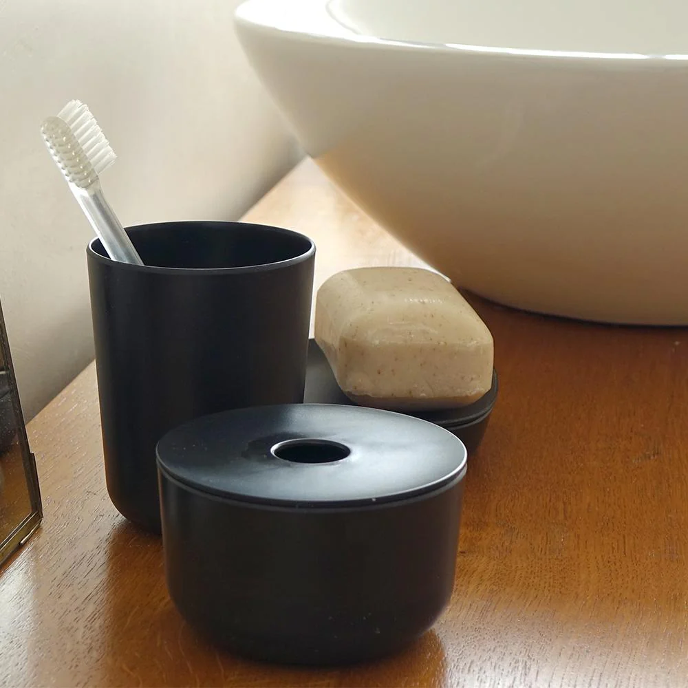 Vogeelle 4-Piece Bathroom Set - Black