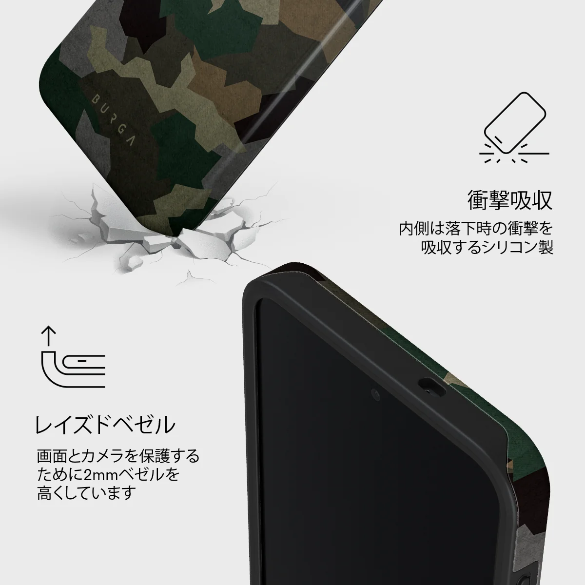 Tropical Green Camo - Samsung Galaxy S26 FE ケース