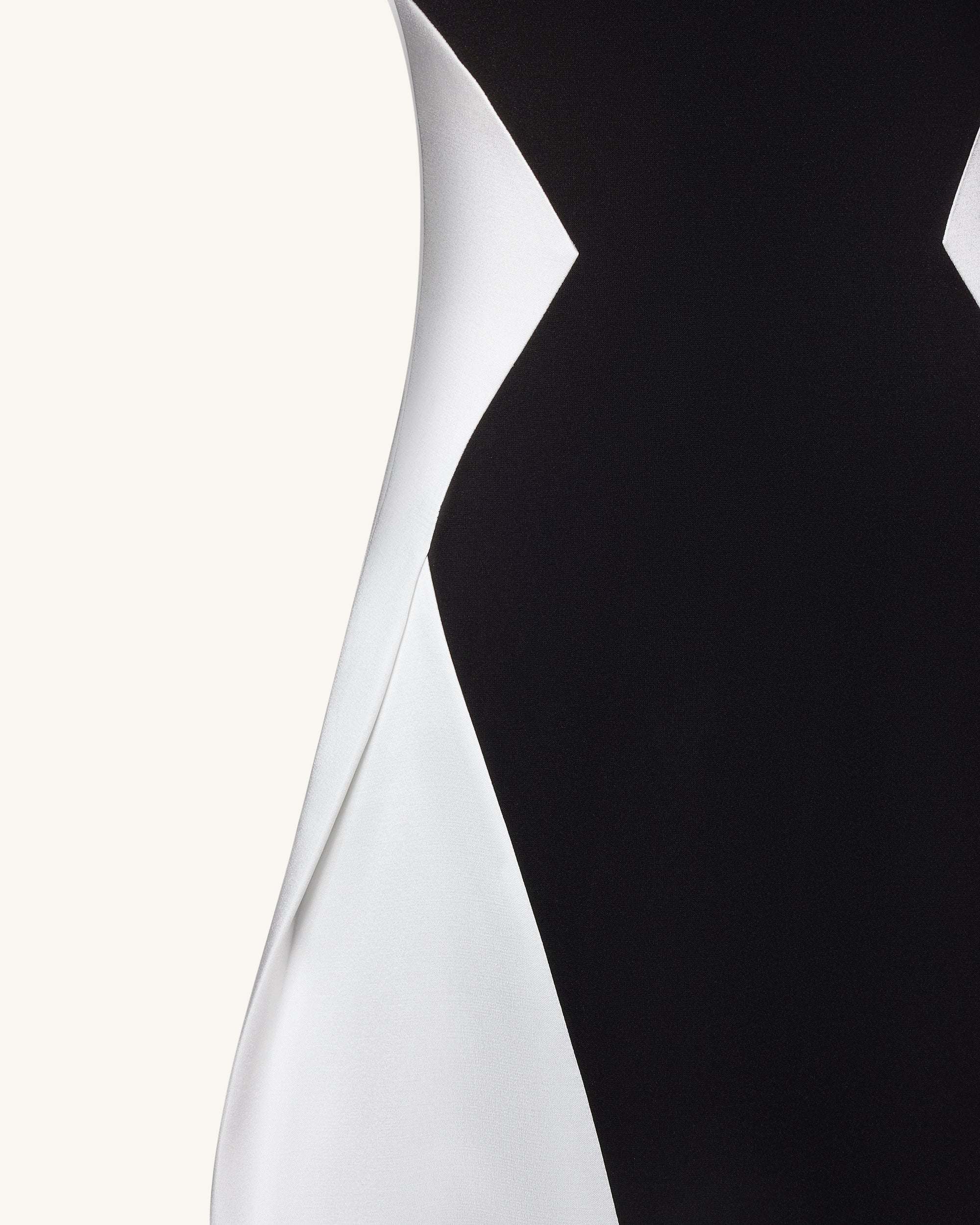 Monochrome Paneled Maxi Dress – Black - FASHION NOB
