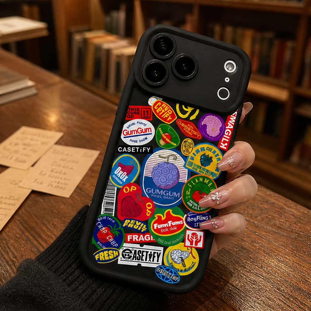 Devil Fruits Label Sticker Case