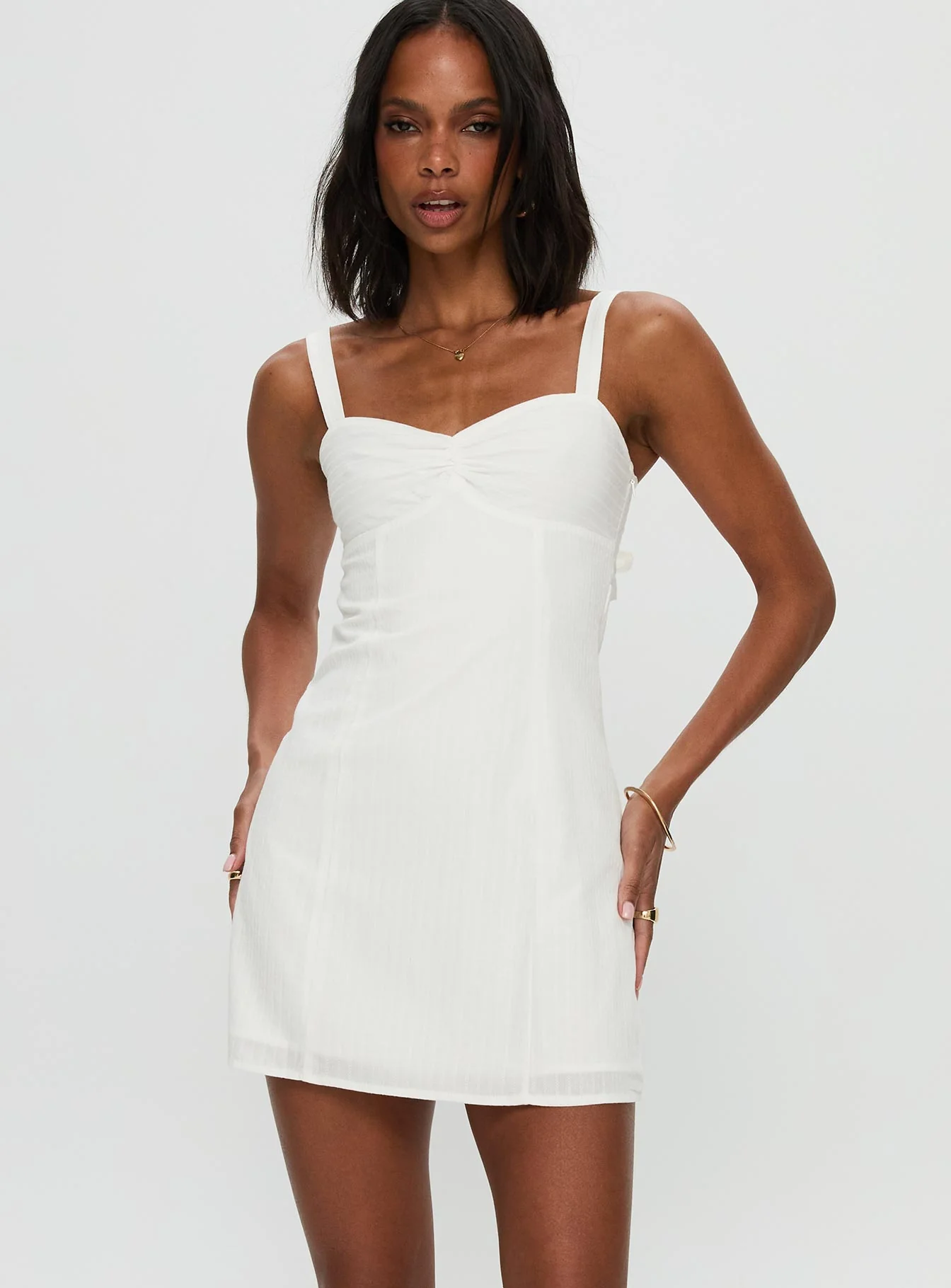 Summer Isles Mini Dress White - luluinthesky