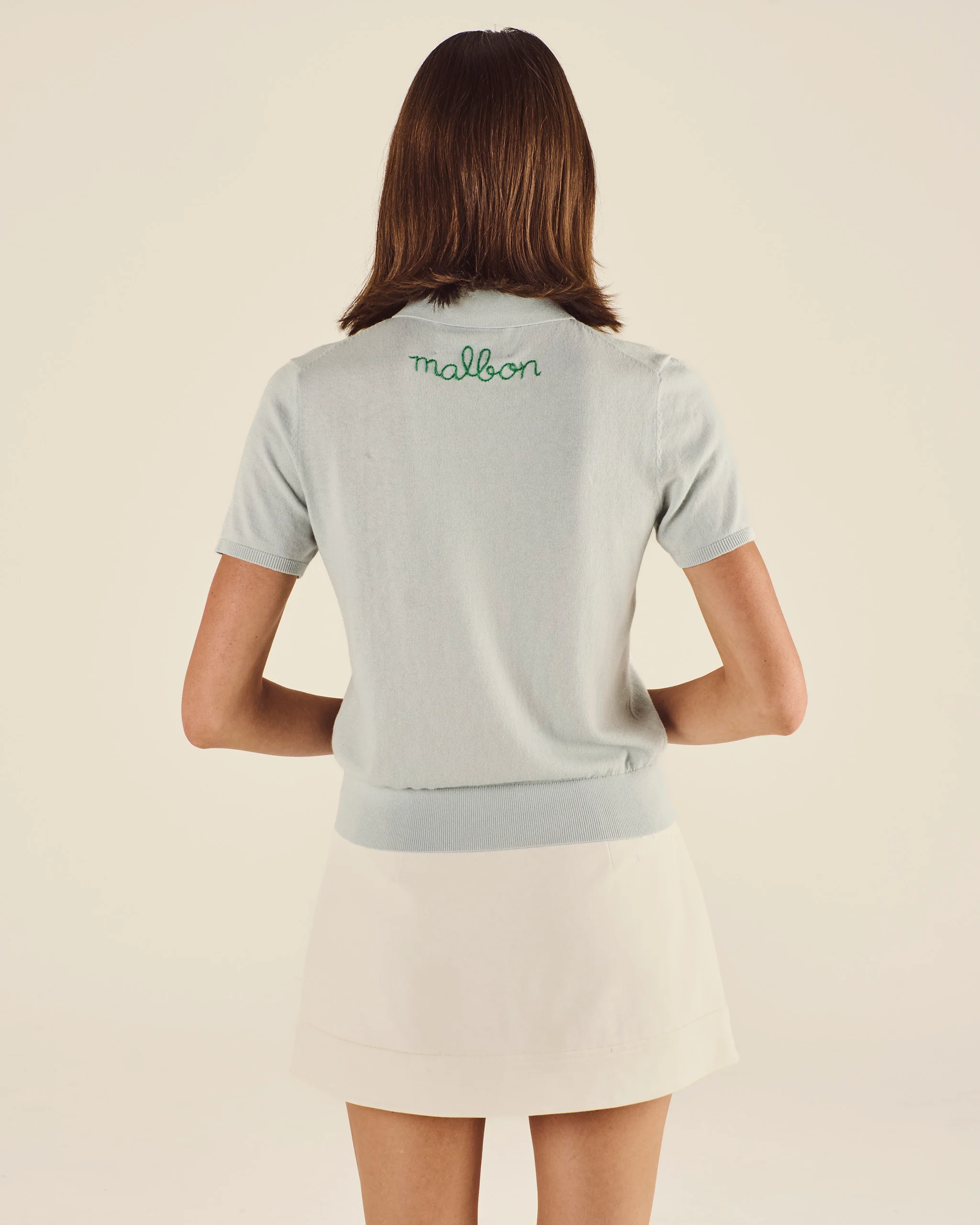 Lingua Franca Cotton Silk Polo