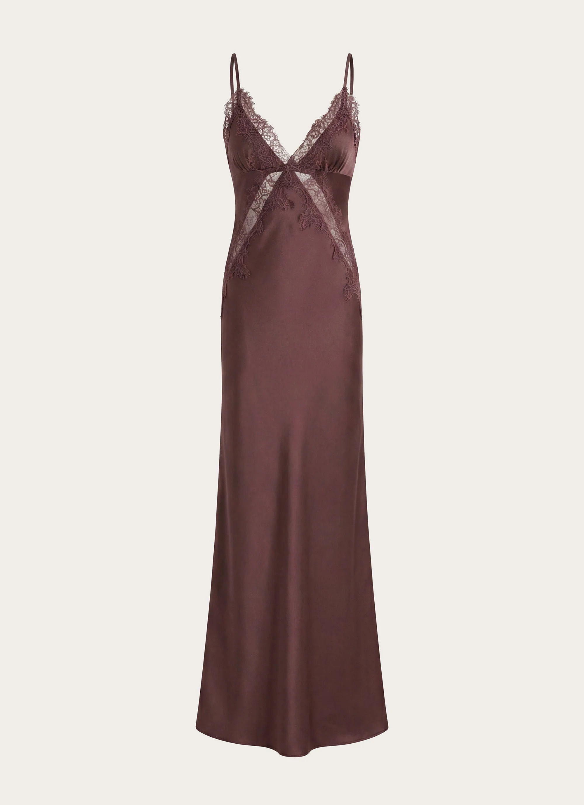 Winona Night Slip Dress - Chocolate - luluinthesky