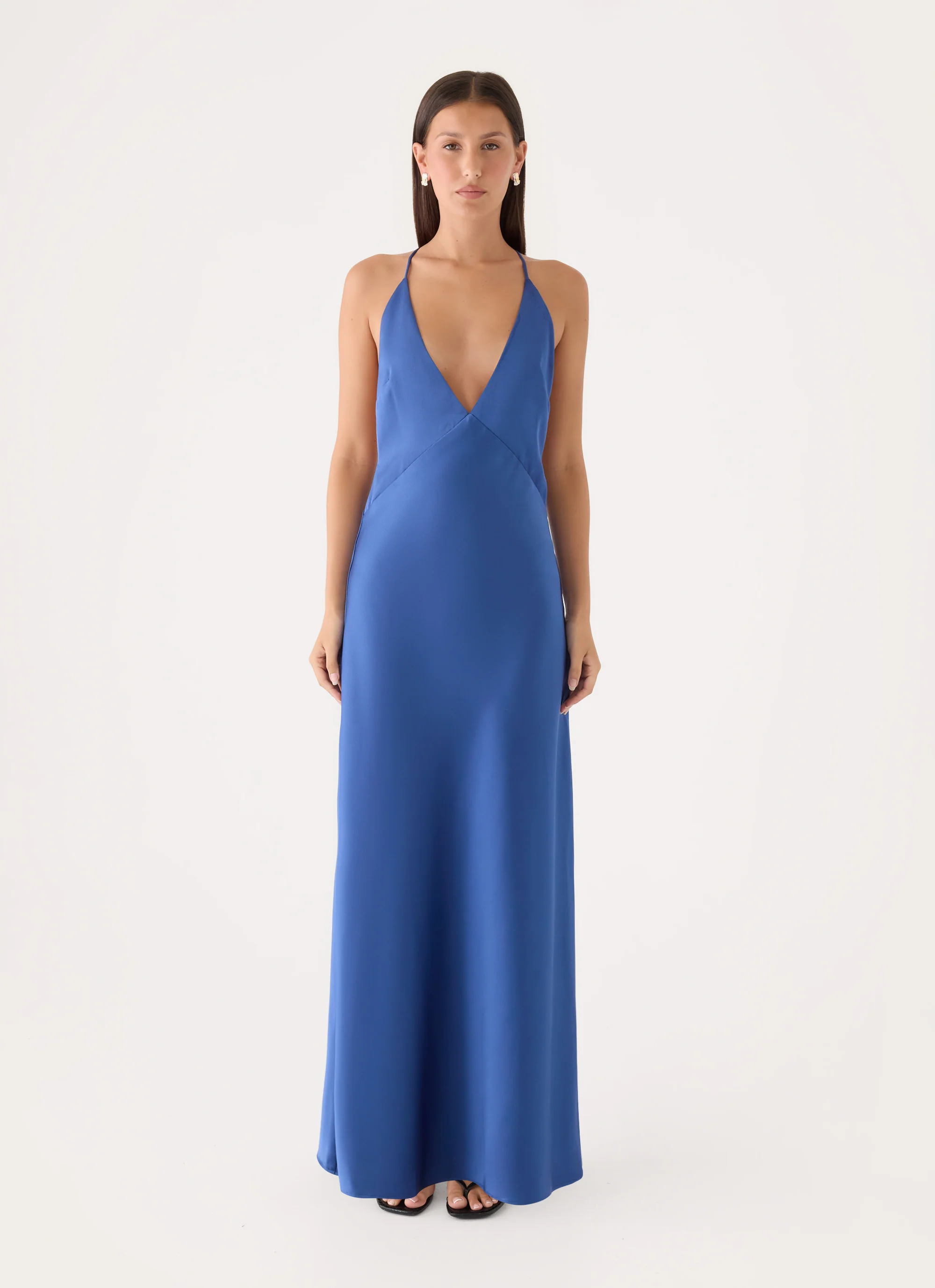 Esmeray Maxi Dress - Navy - FASHION NOB