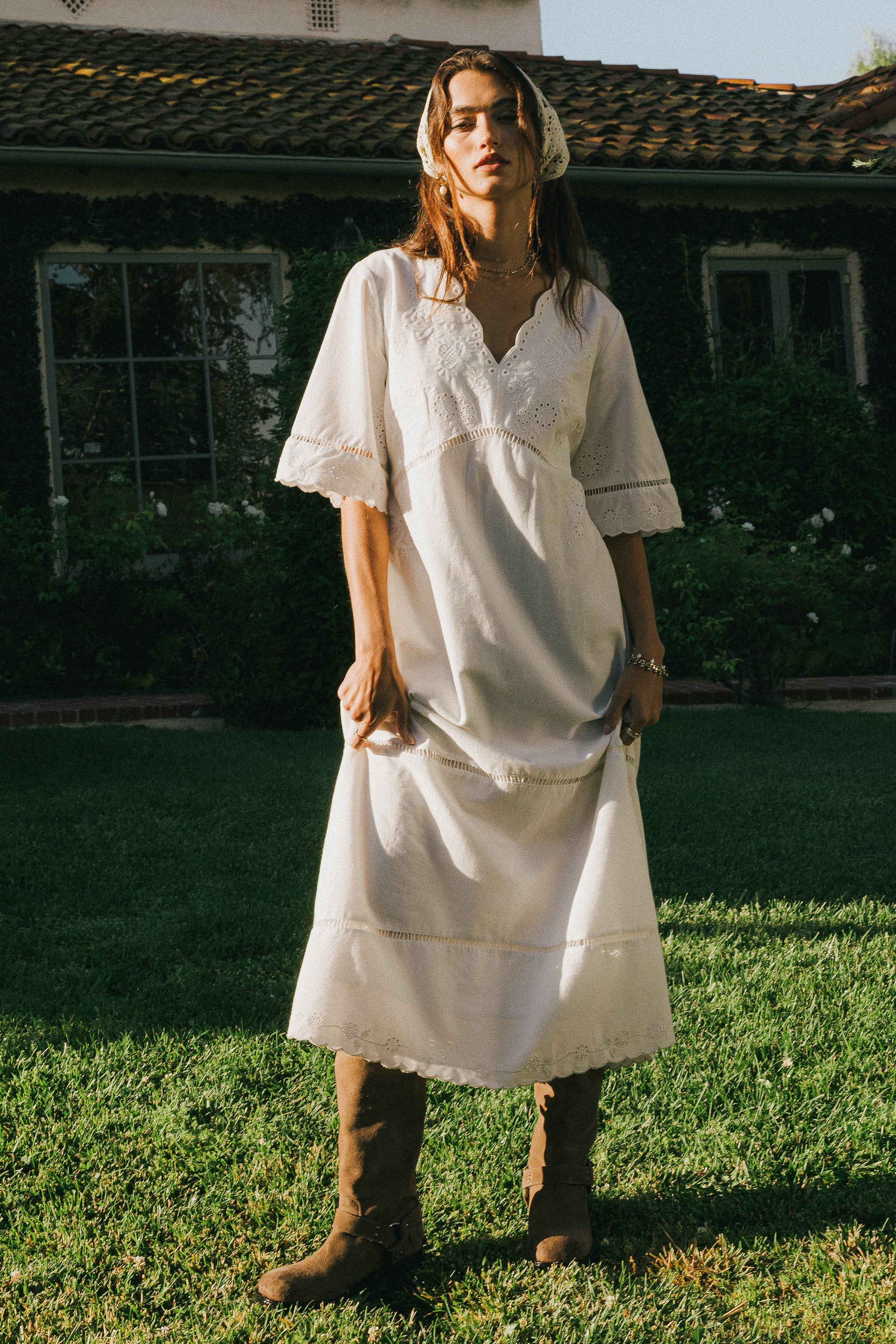 Paulina Embroidered Maxi Dress