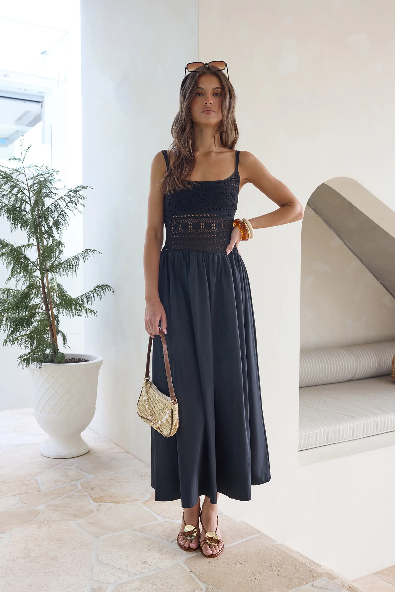 Heat Wave Maxi Dress Black