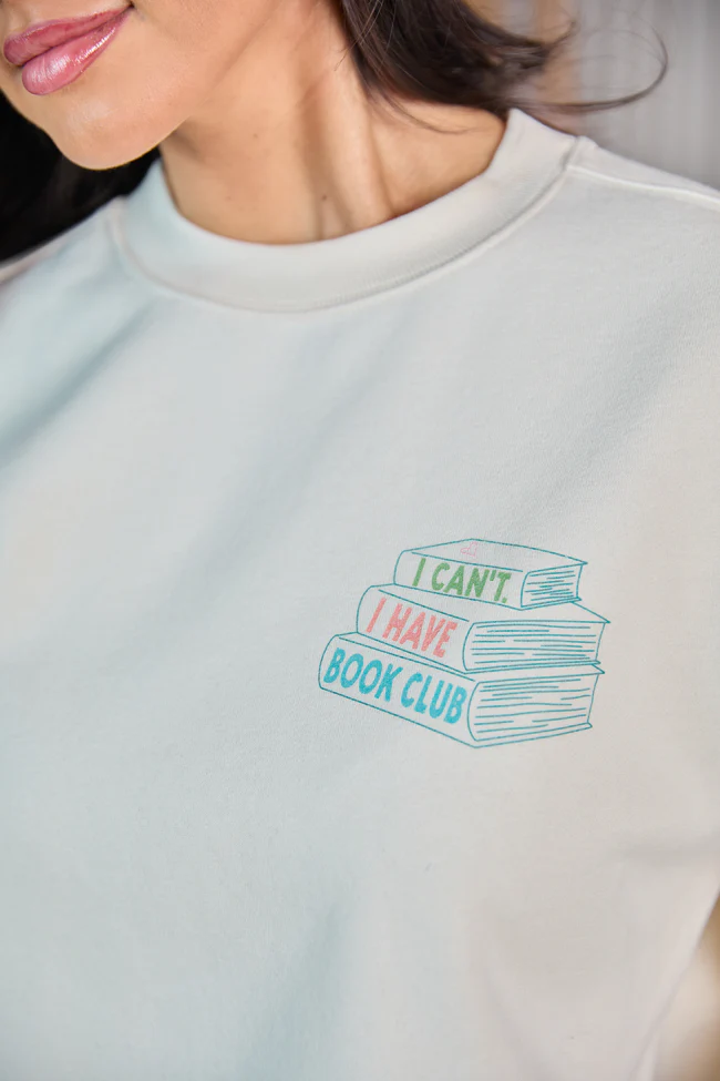 Book Club Cream Graphic Sweatshirt