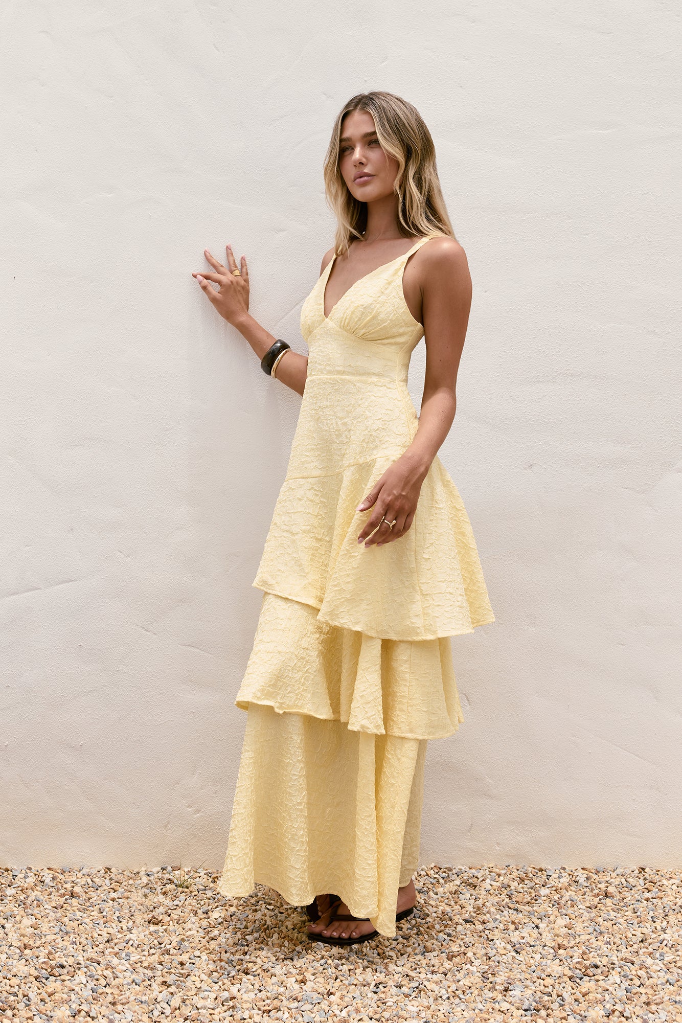 Oh Sunflower Dreams Maxi Dress Yellow - luluinthesky