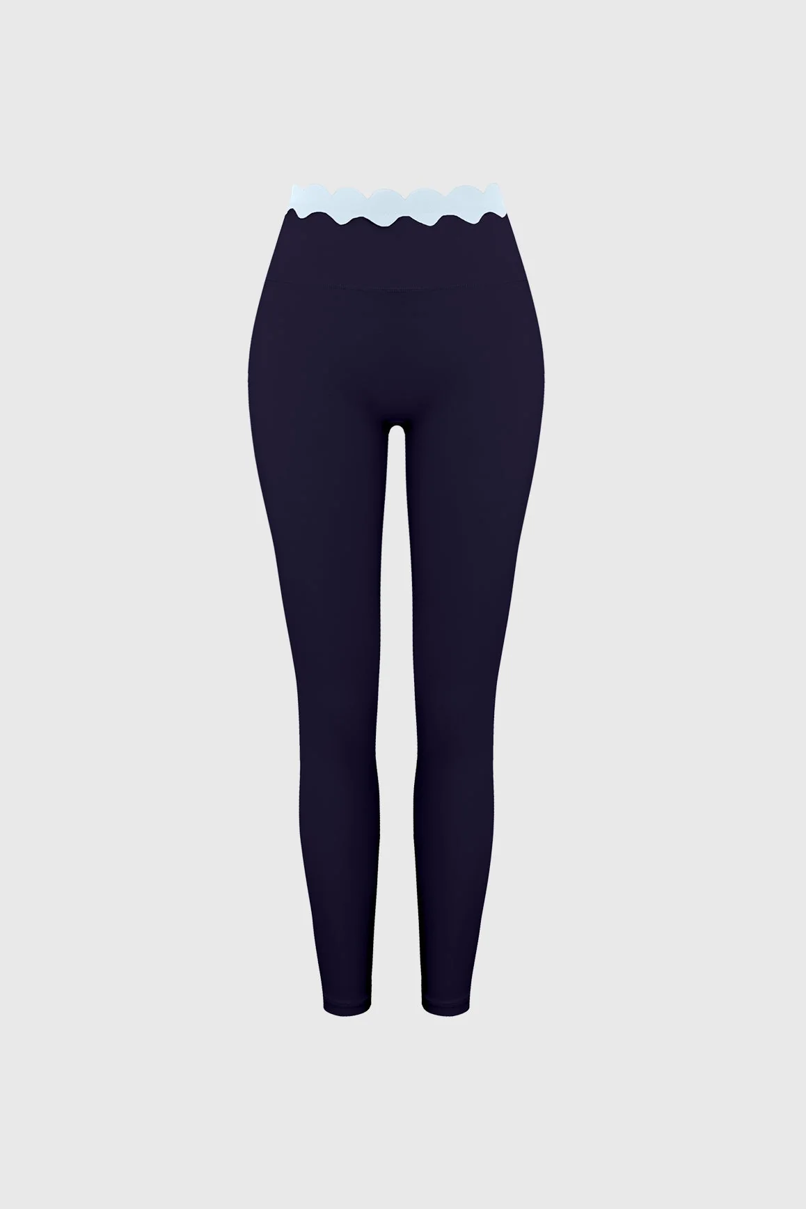 Scallop Contrast Scrunch Legging
