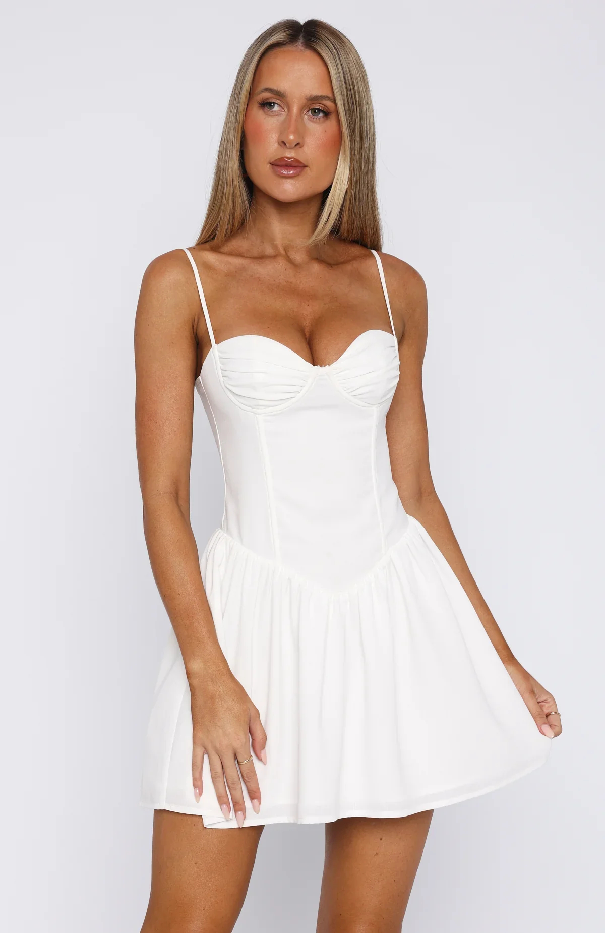 You're A Problem Mini Dress White