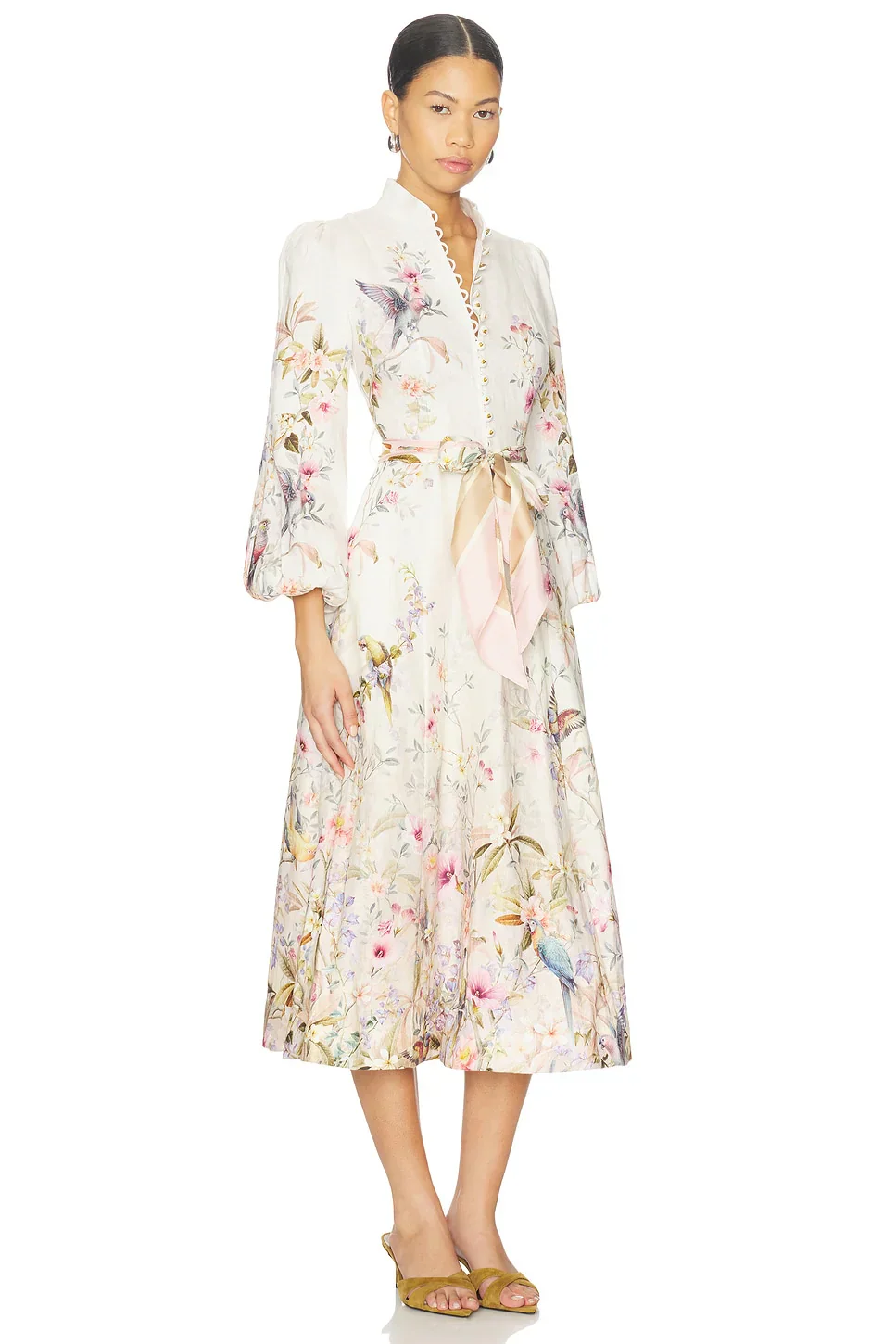 Rebellion Button Midi Dress - luluinthesky
