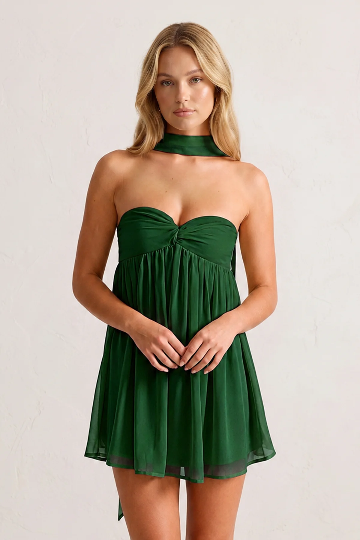 Sweetheart Ruched A-Line Chiffon Homecoming Dress