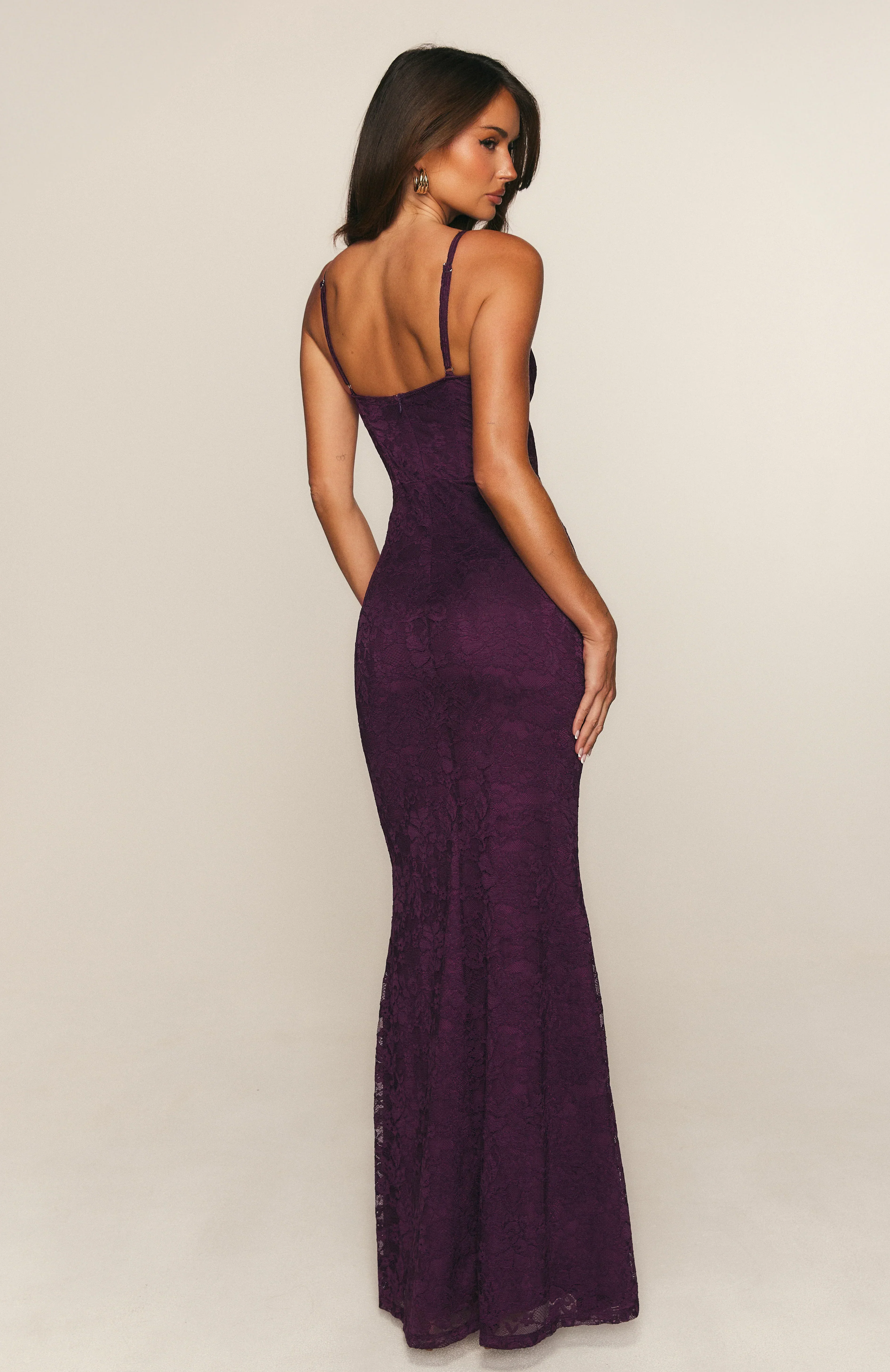 Blossom Belle Maxi Dress Plum - FASHION NOB