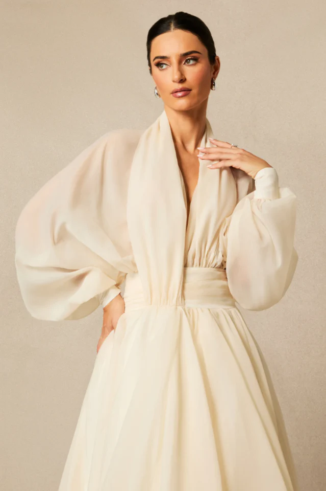Lilly Puff Sleeve Maxi Dress