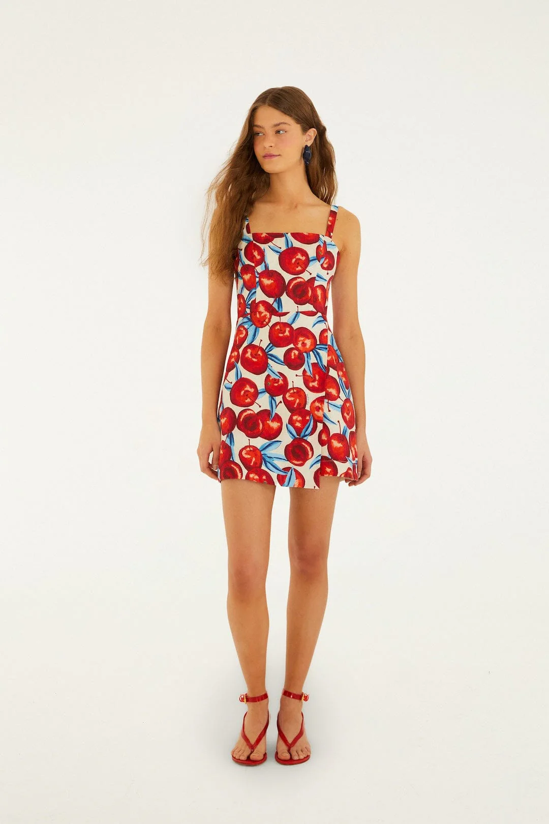 Cherry Blossom Sleeveless Mini Dress