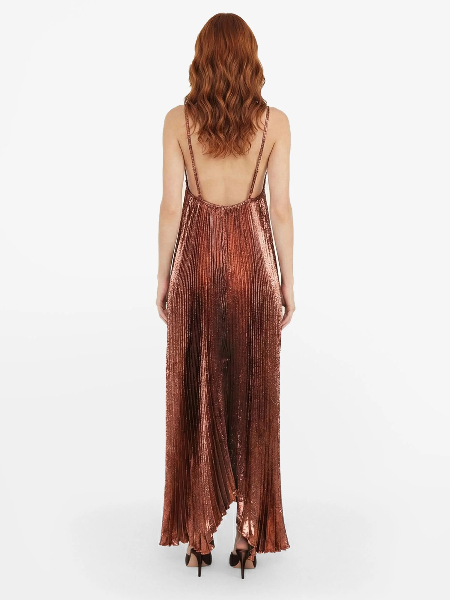 Radiant Pleat Maxi Dress