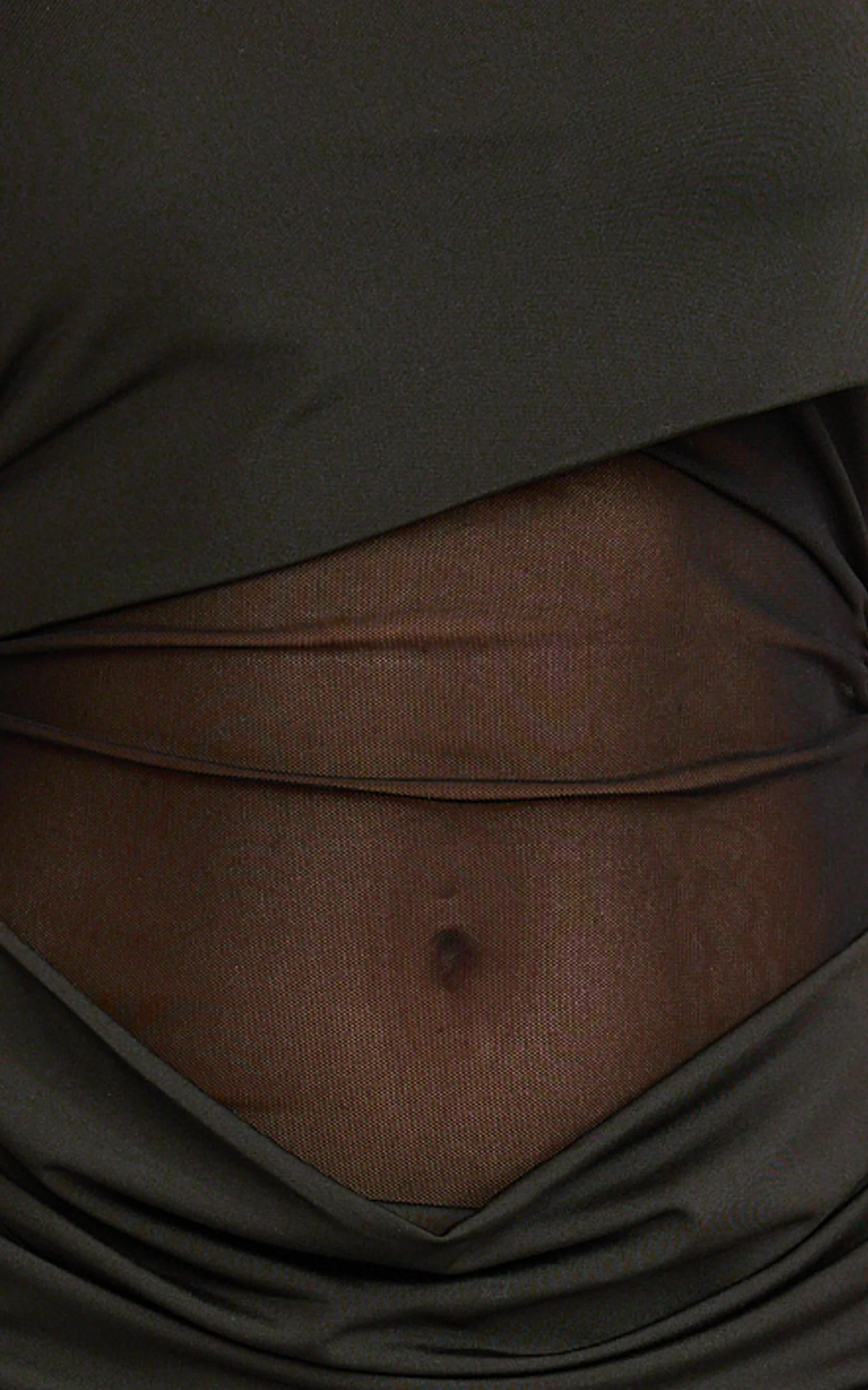 Riley Maxi Dress - Gathered Over Bust Dress in Black