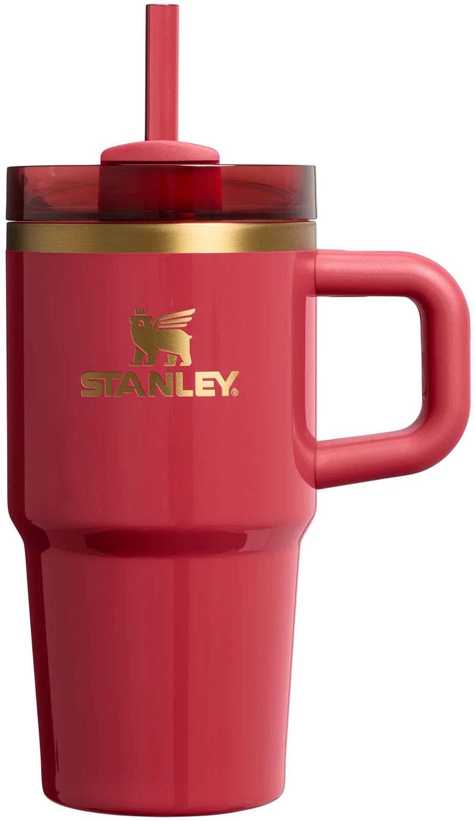 Stanley 20 oz. Quencher H2.0 FlowState Tumbler with Handle - Holly Berry Gloss