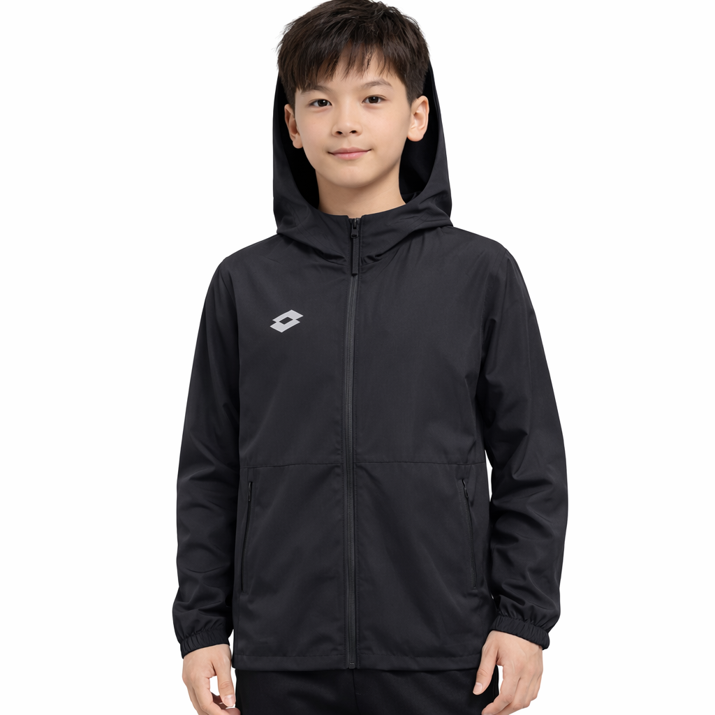 LOTTO Junior's Basic Windbreaker Black PAWB25002-BLK