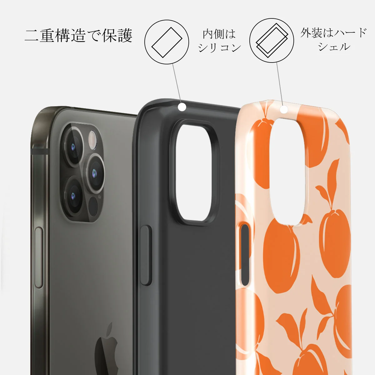 Peach Fuzz - iPhone 12 Pro ケース