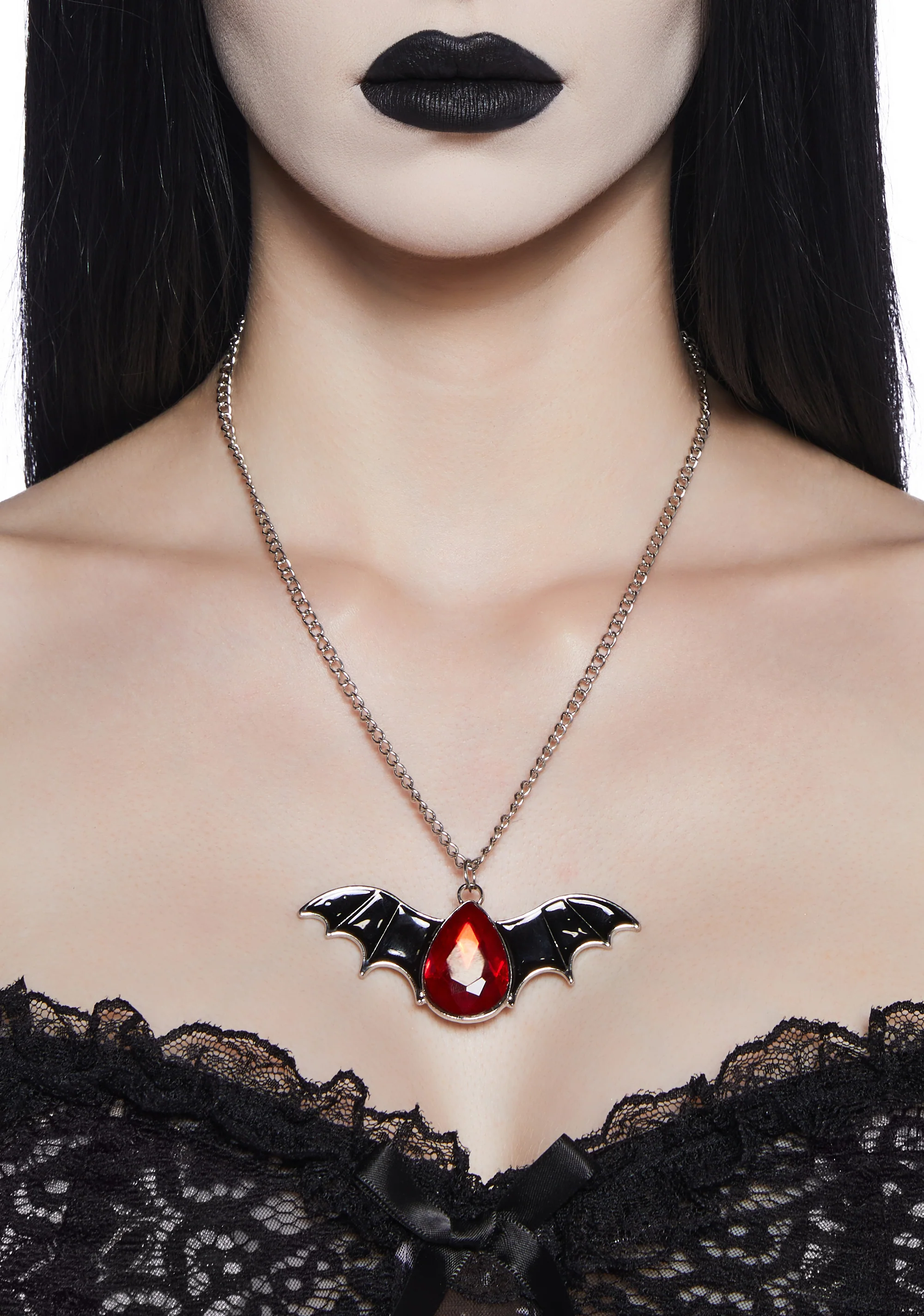 Bloodlust Bat Pendant Necklace
