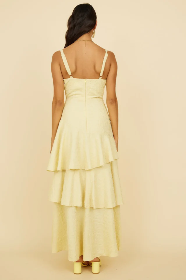 Red Carpet Entrance Maxi Dress