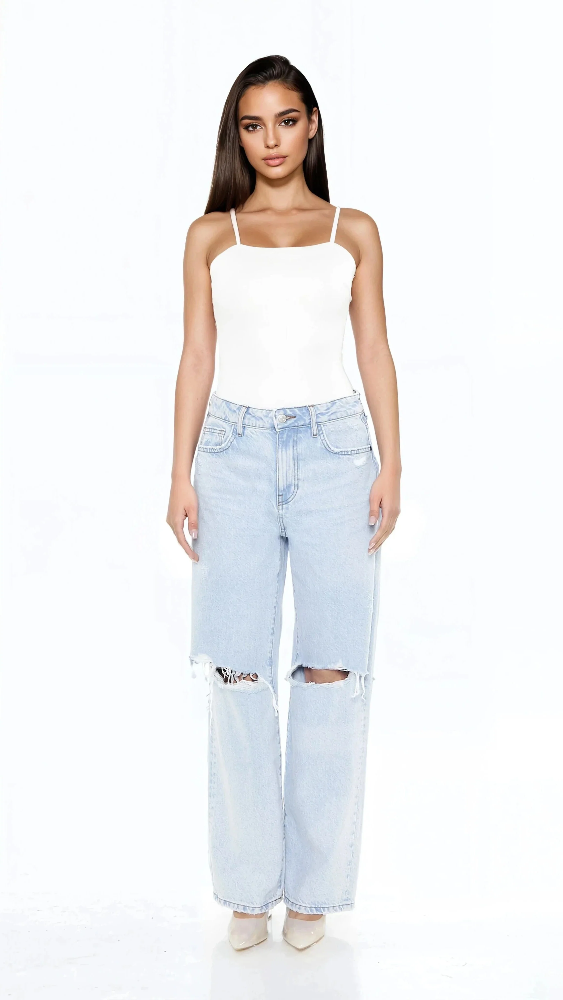 Ponte Knit Cami Bodysuit