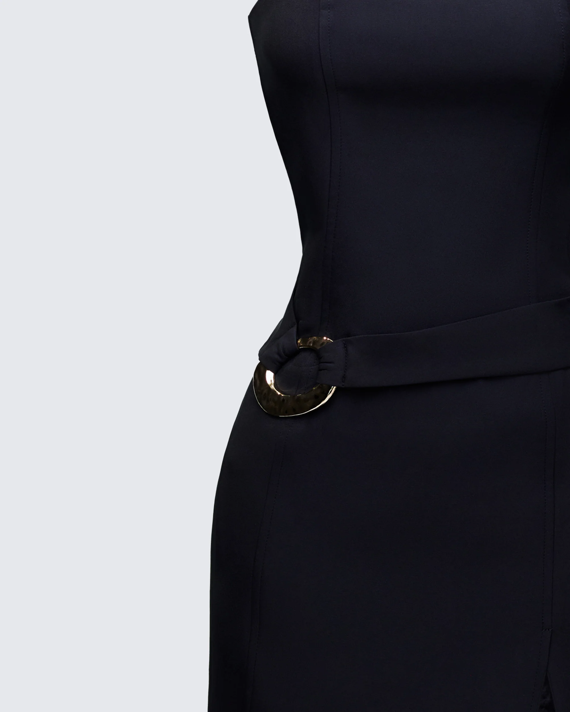 Pamela Black Belted Dress