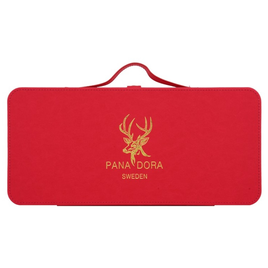 Pana Dora Sweden Swedish Leather Zestaw podróżny Czerwony