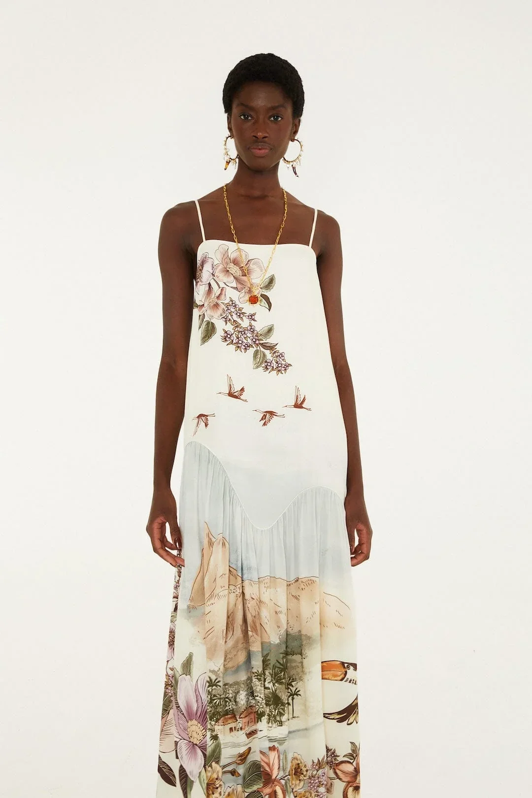 Toile De Rio Sleeveless Maxi Dress