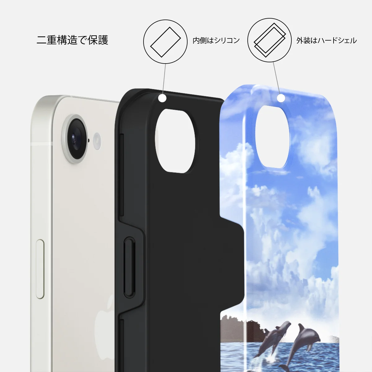 Retro Splash - iPhone 16e ケース