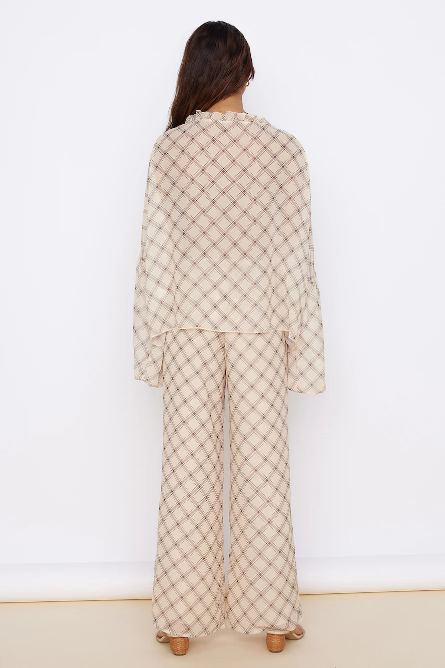 SNDYS Candice Pant Check Print