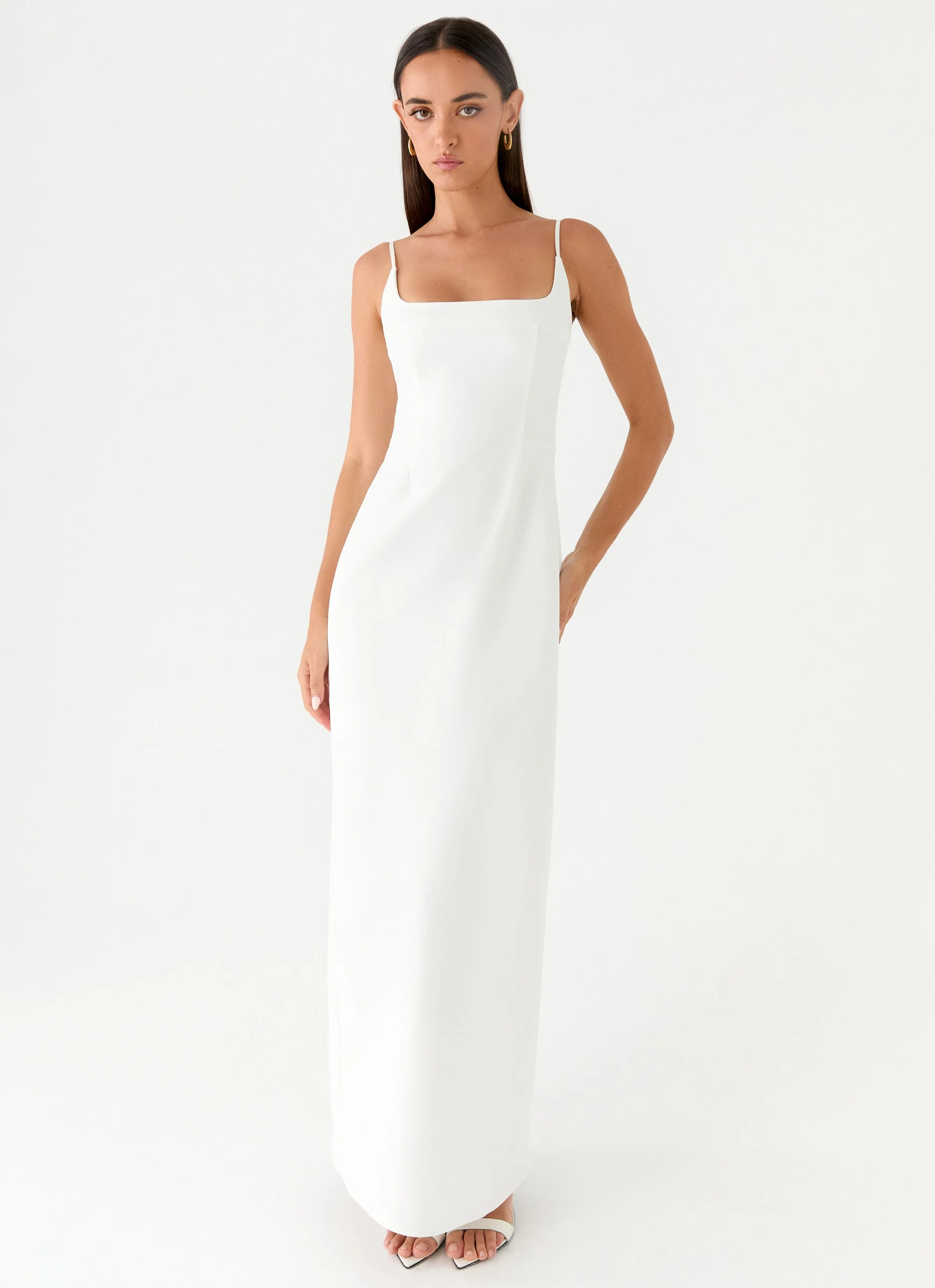 Aralyn Maxi Dress - White - luluinthesky