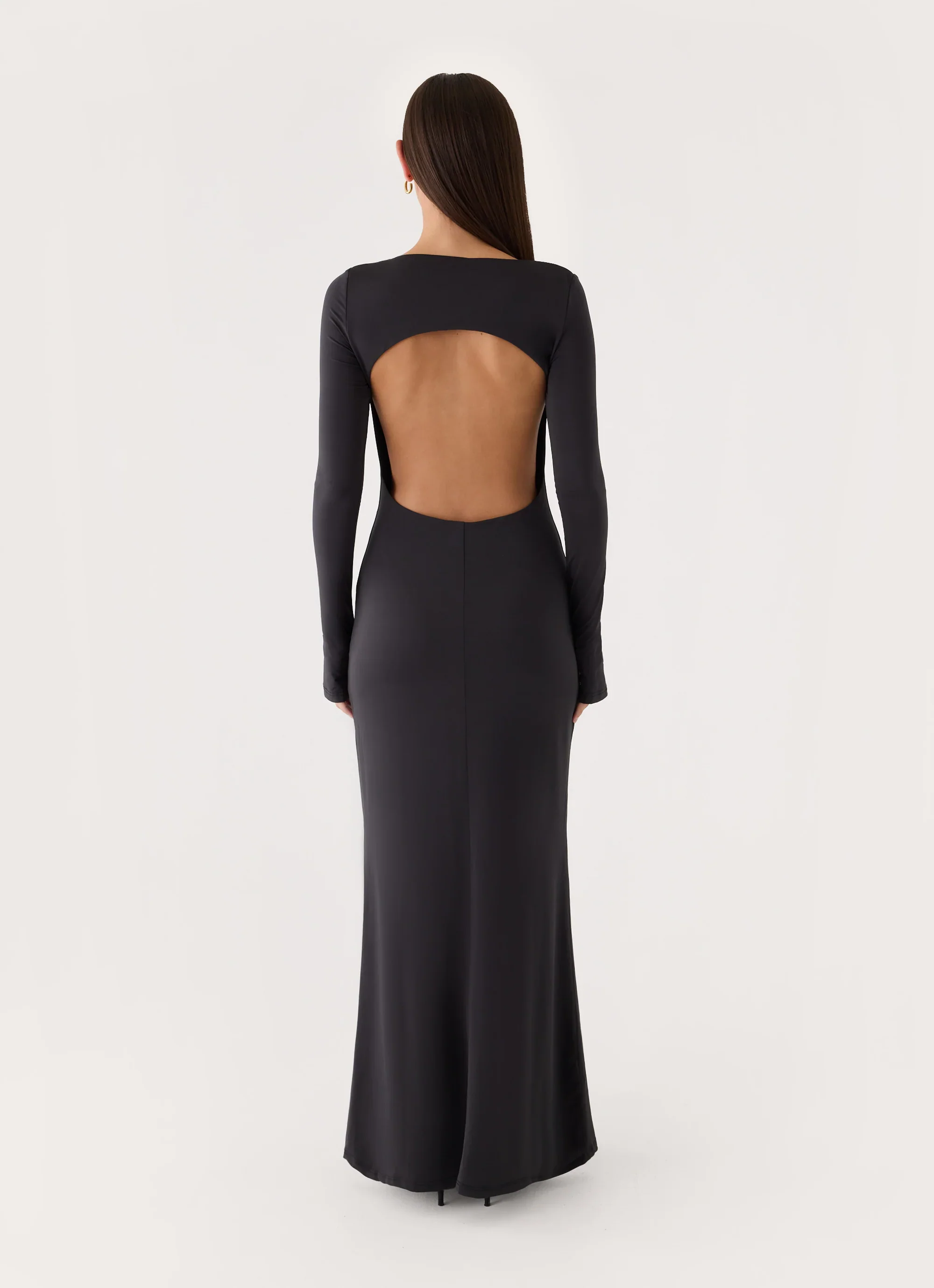 Main Event Keyhole Maxi Dress - Black