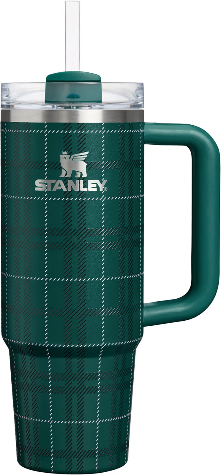 Stanley 30 oz. Quencher H2.0 FlowState Tumbler - Holiday - Shadow Green Plaid