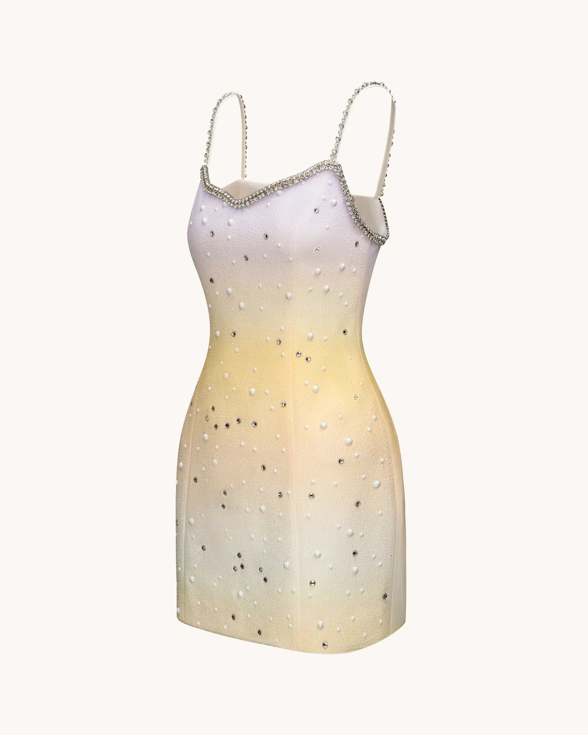 Sophia Crystal Embellished Mini Dress - Multicolor - luluinthesky