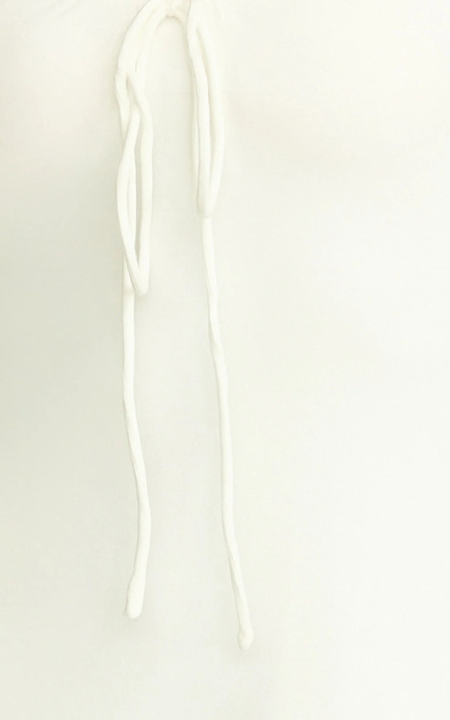 Odile Mini Dress - U Halter Neck Dress in Cream