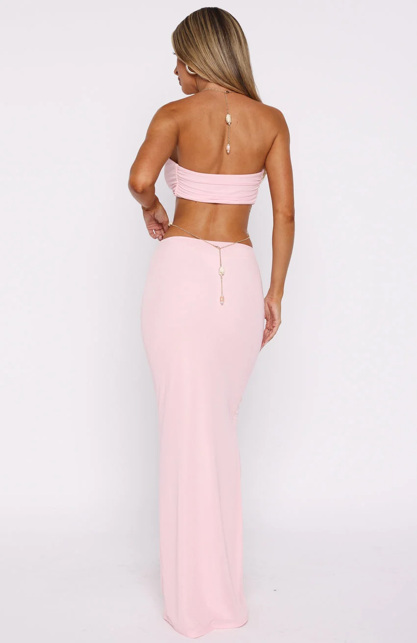 The Empress Maxi Dress Baby Pink - luluinthesky
