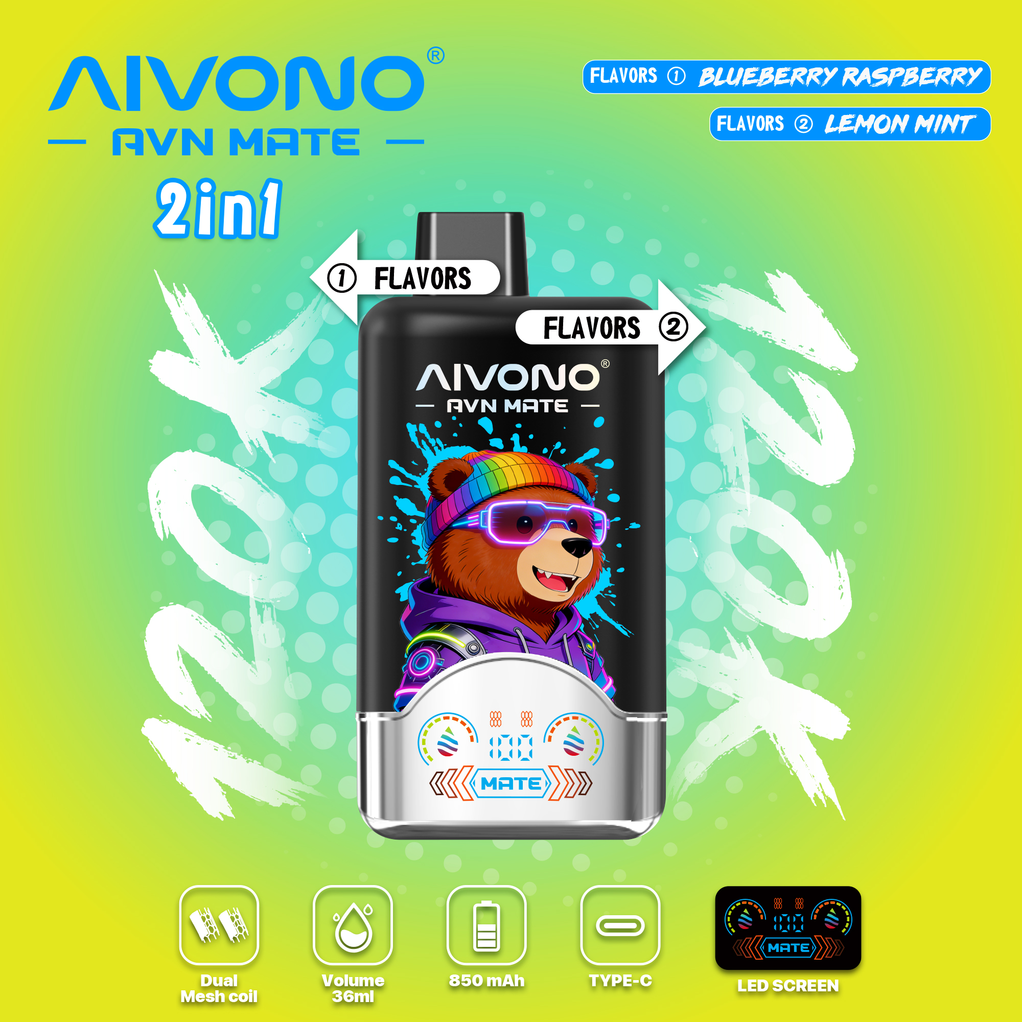 🎉NeuEingetroffen 🎉AIVONO AVN MATE 120000 PUFFS (5 % Nikotingehalt)
