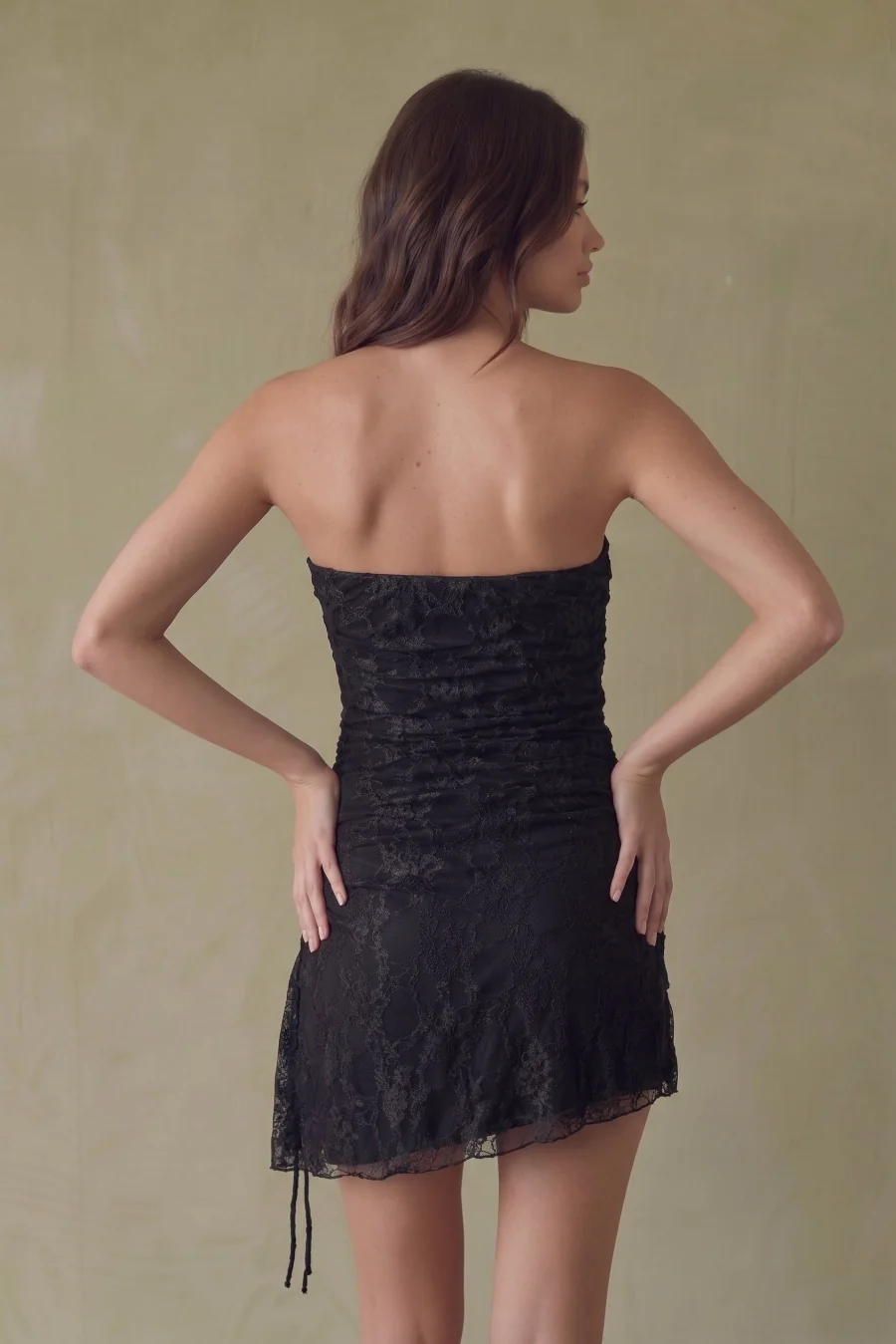 Bethany Strapless Cinch Mini Dress