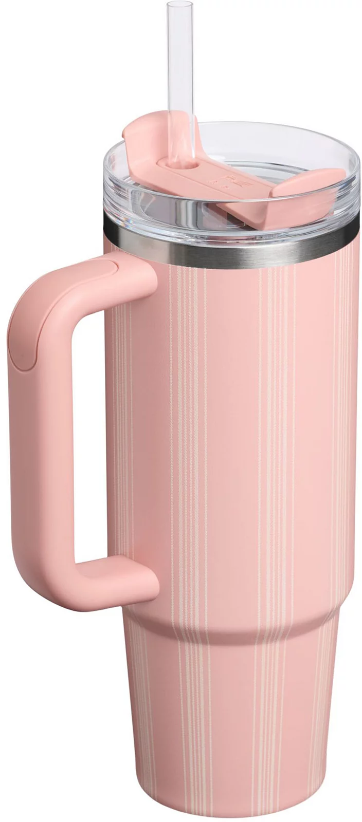 Stanley 30 oz. Quencher H2.0 FlowState Tumbler - Peach Rose Picnic Stripe