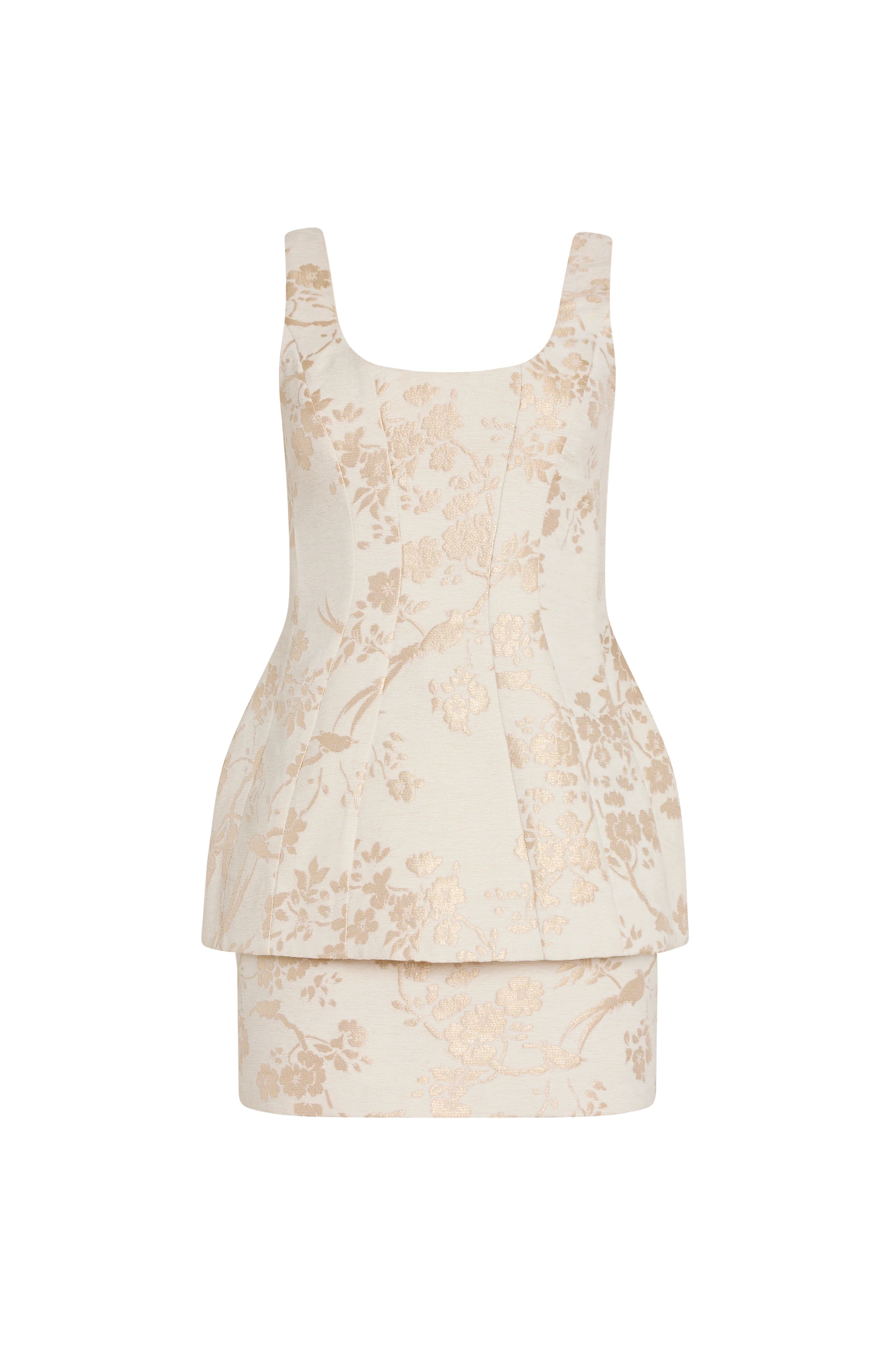 Empire Dress in Cecile Jacquard